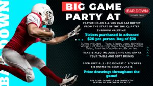 Big Game Party at Bar Down