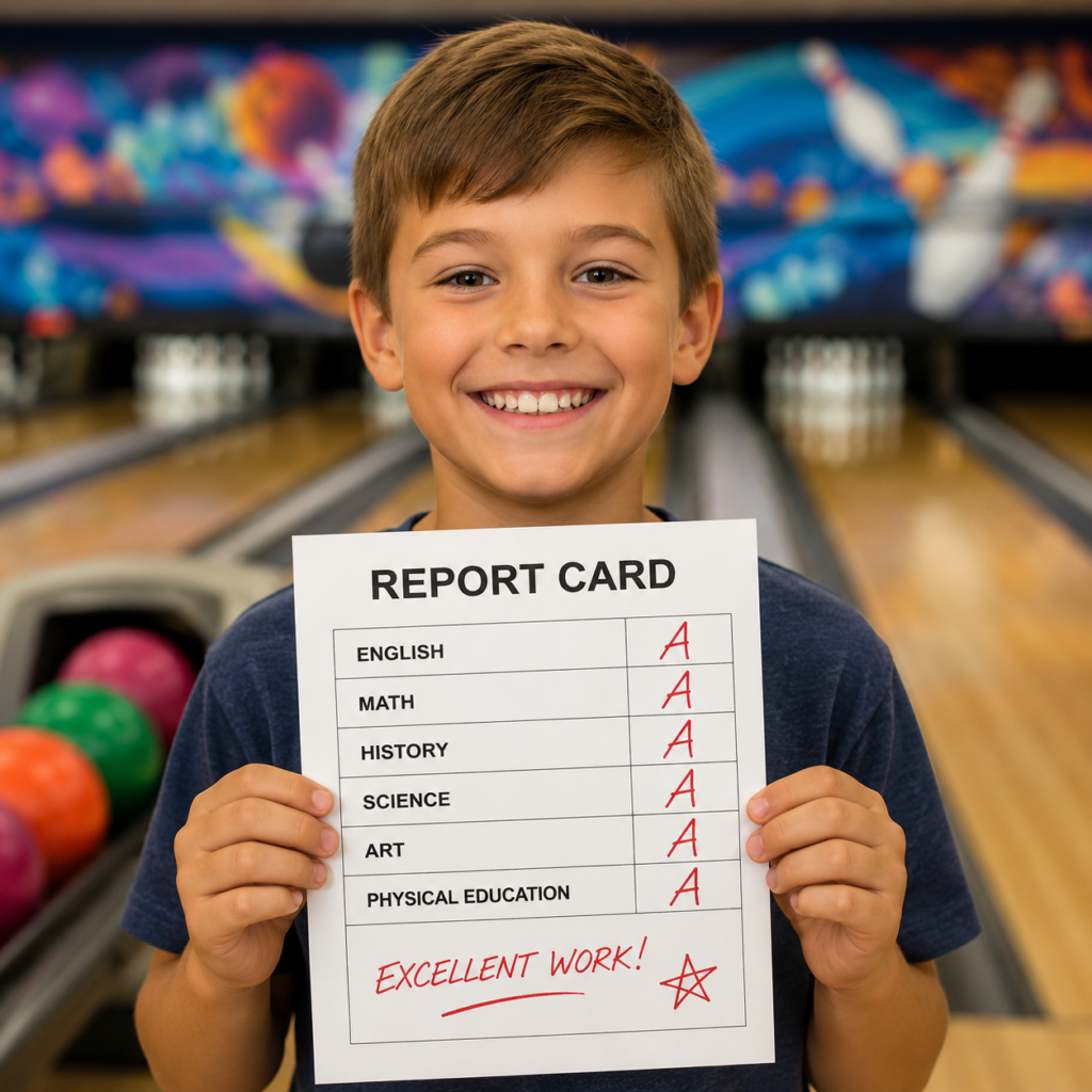 Show off your A's and bowl free