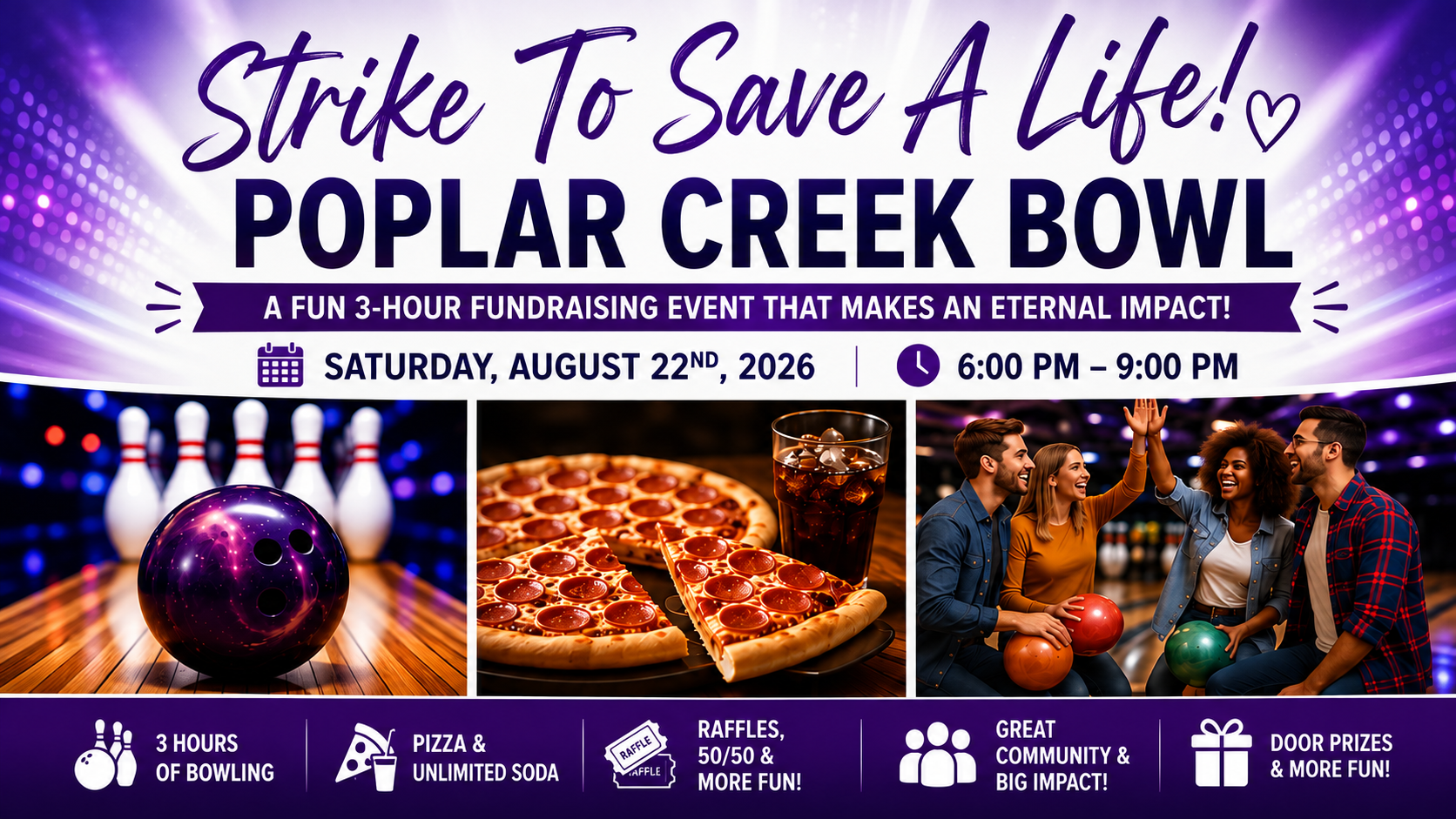 Strike to Save a Life: Bowling for a Cause at Poplar Creek Bowl